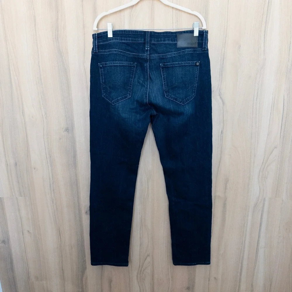 Mavi Mens Marcus Slim Straight Leg Jeans Size 34 Dark Wash Denim Classic Fit